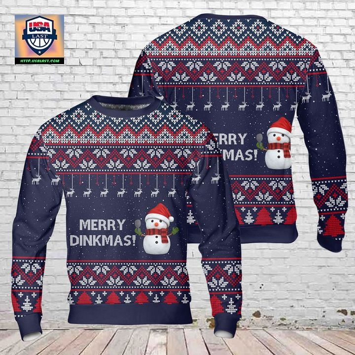 Christmas Pickleball Merry Dinkmas AOP Sweater