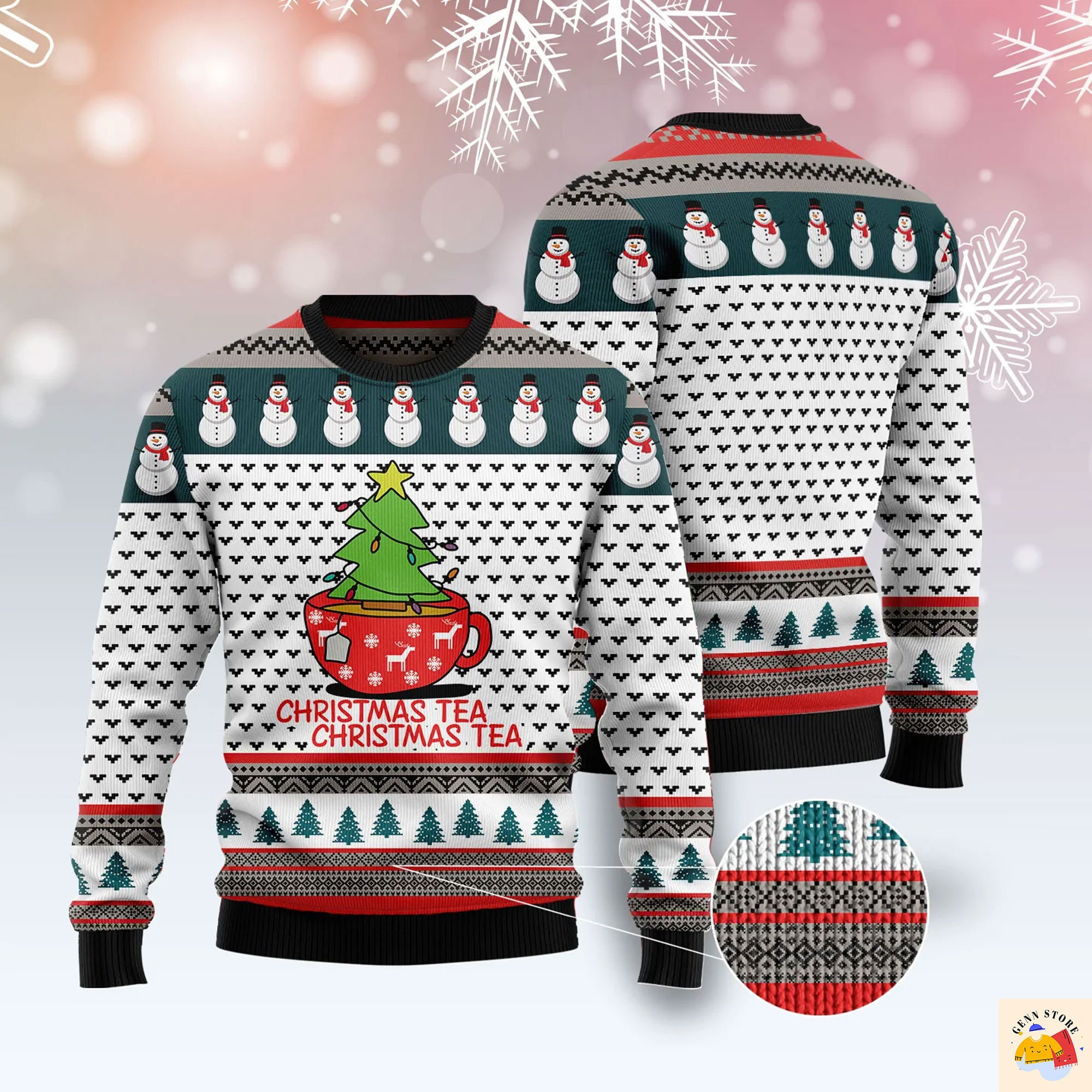 Christmas Tea Ugly Christmas Sweater