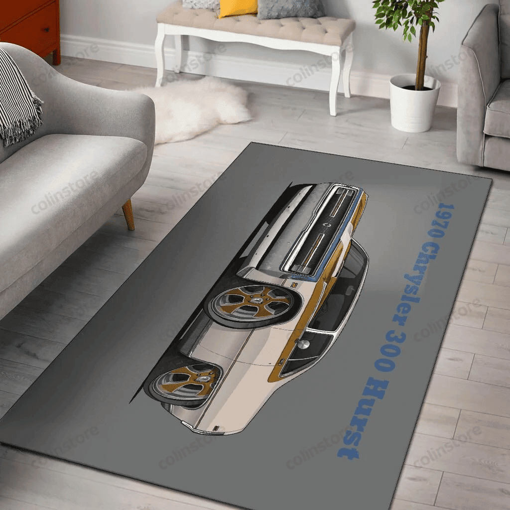 Chrysler Hurst Car Art Rectangle Area Rug – Full Print Carpet For Living Room & Bedroom Home Decor