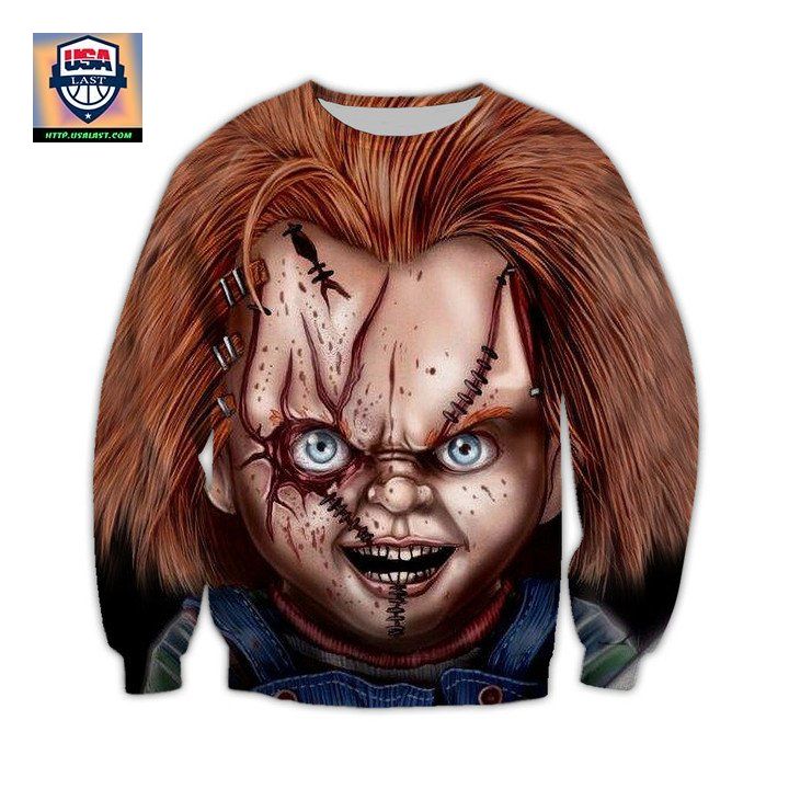 Chucky Horror Characters Halloween 3D Sweater