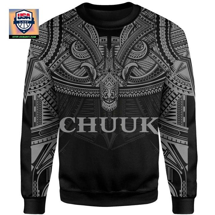 Chuuk Gray Sweater Polynesian