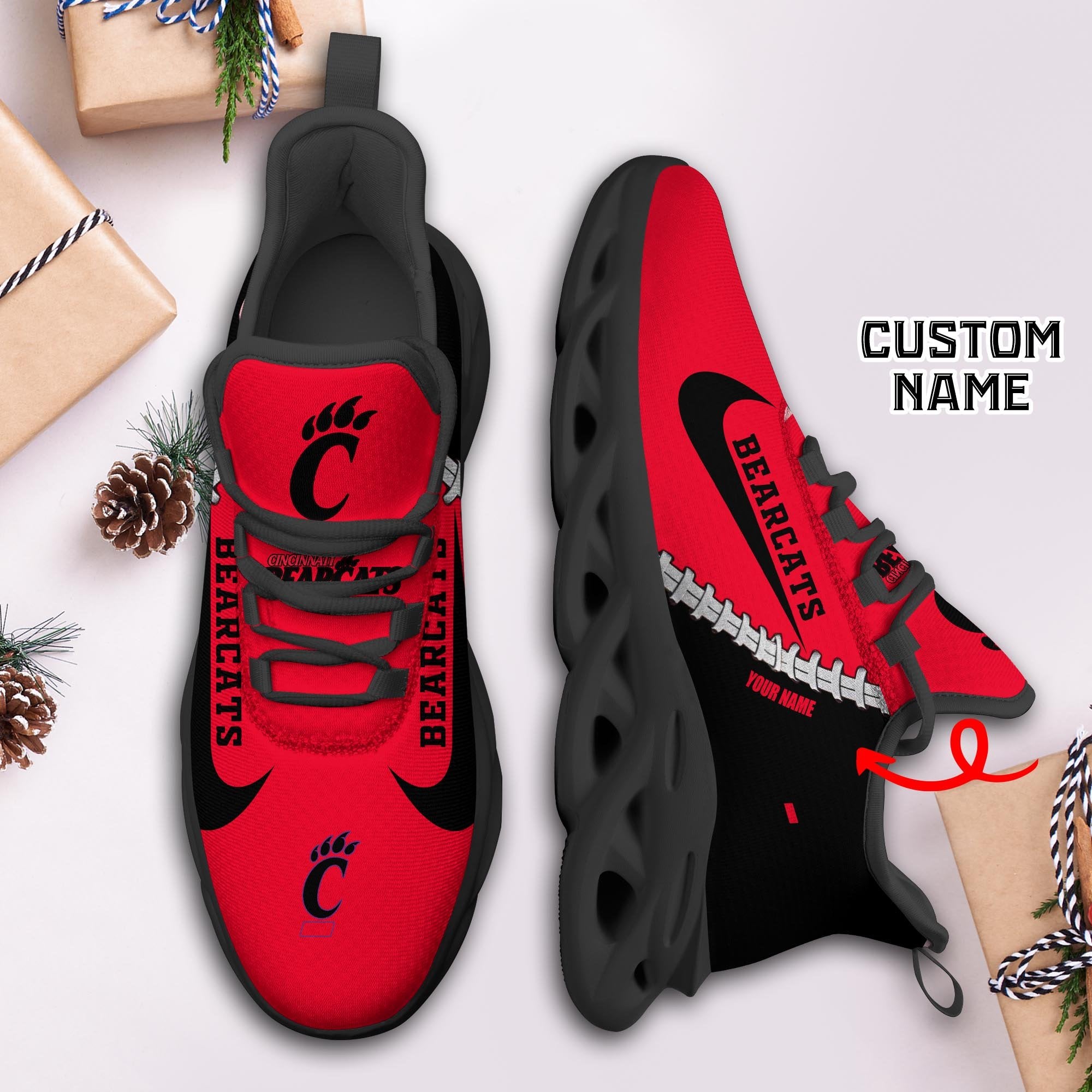 Cincinnati Bearcats Max Soul Shoes Sneakers for Men And Women – Casual Shoes, Streetwear Shoes - Image 3
