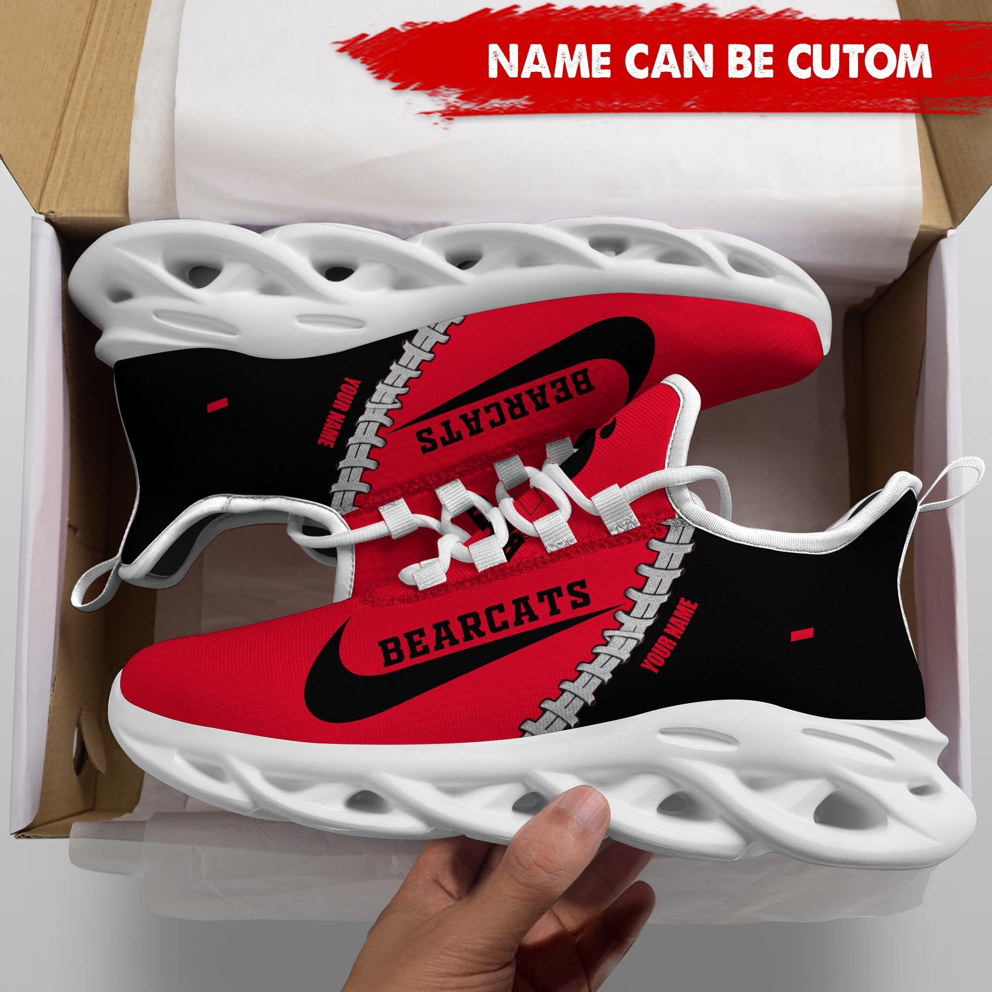 Cincinnati Bearcats Max Soul Shoes Sneakers for Men And Women – Casual Shoes, Streetwear Shoes - Image 5