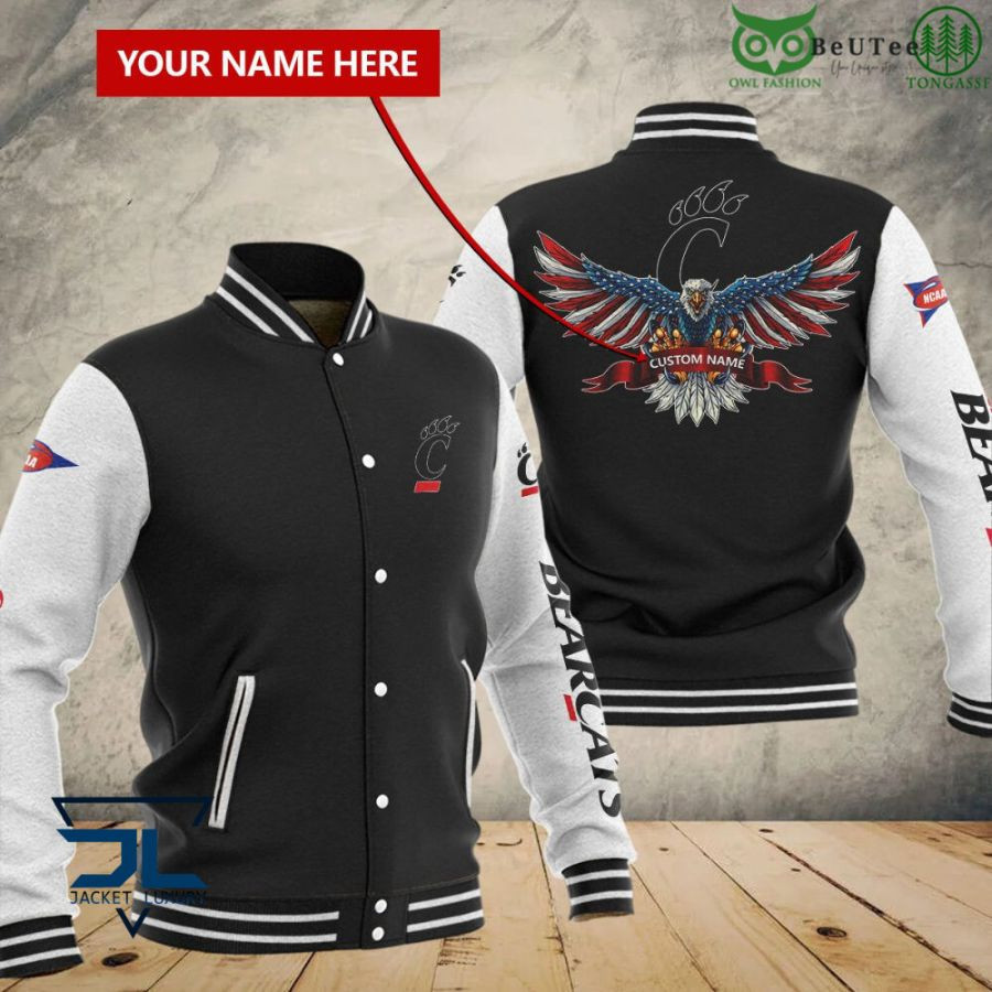 Cincinnati Bearcats Personalized Name Varsity Baseball Jacket for Men & Women | NCAA Team Fan Gift