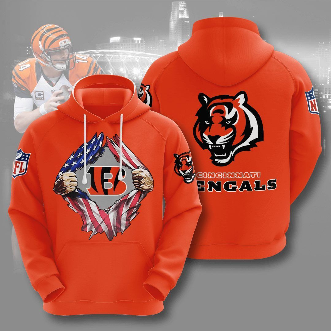 Cincinnati Bengals 3D All Over Print Hoodie & Zip Hoodie