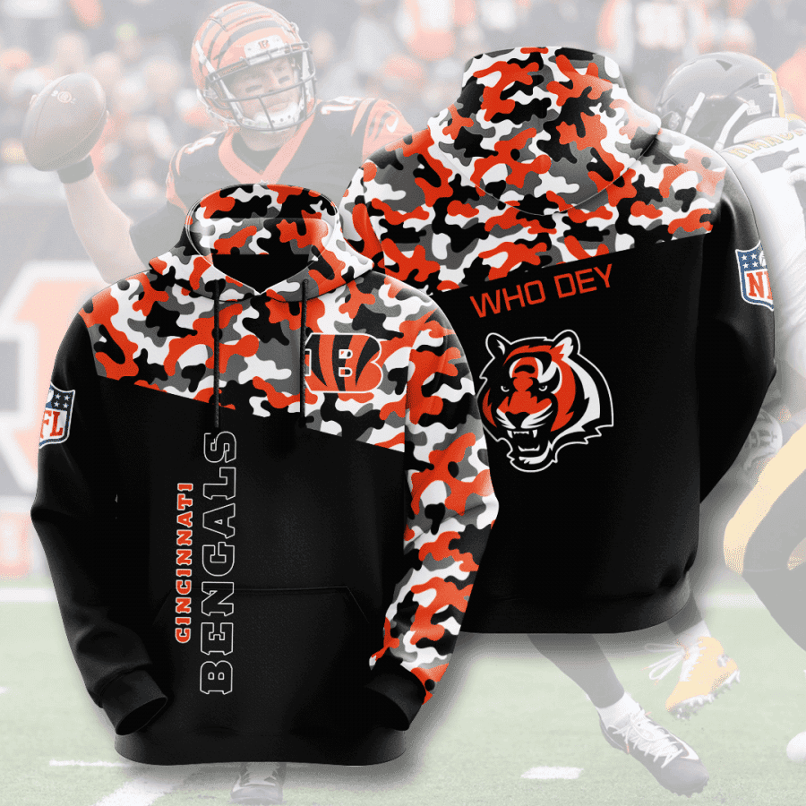 Cincinnati Bengals 3D All Over Print Hoodie & Zip Hoodie