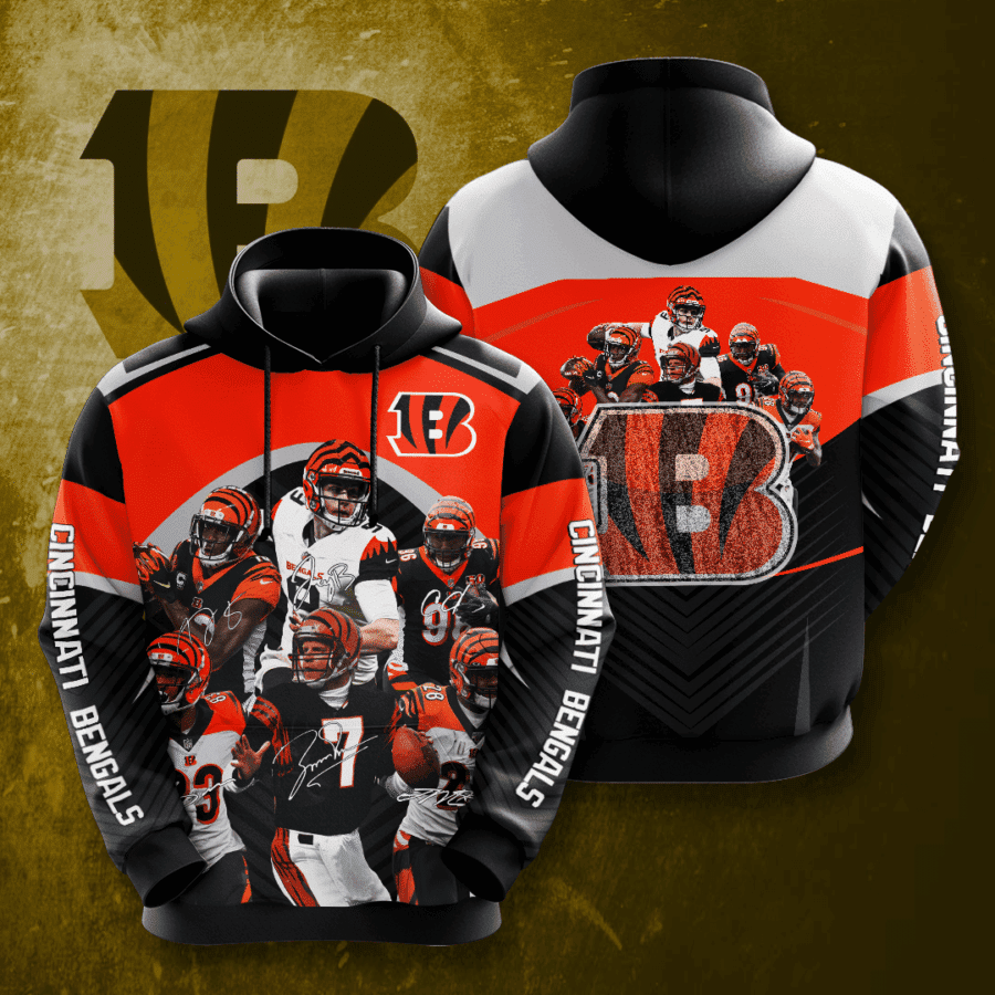 Cincinnati Bengals 3D All Over Print Hoodie & Zip Hoodie