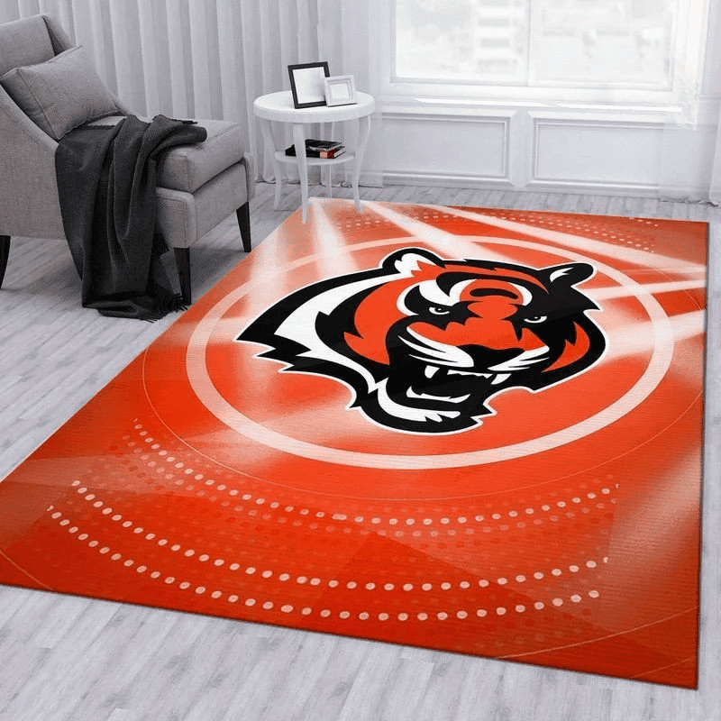 Cincinnati Bengals Banner 19 3D Rectangle Area Rug – Full Print Carpet For Living Room & Bedroom Home Decor