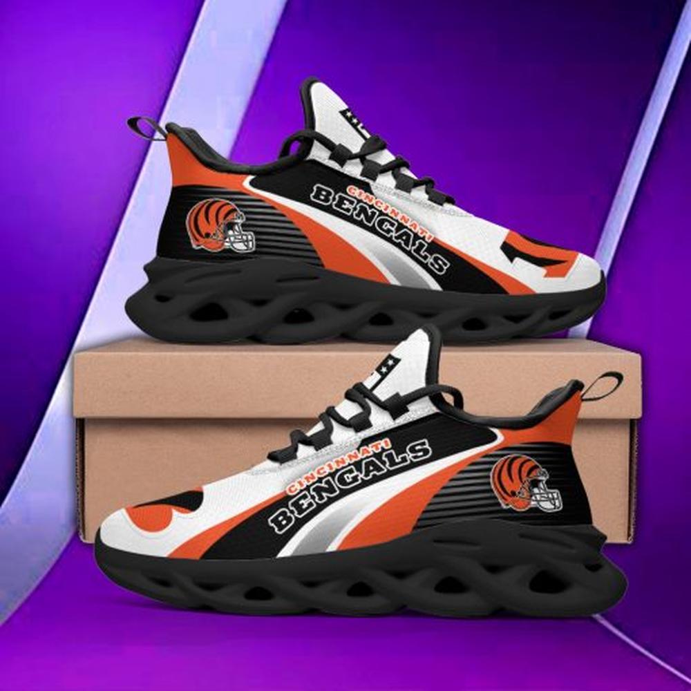 Cincinnati Bengals Max Soul Shoes Sneakers for Men And Women – NFL Football Fan Shoes, Team Sneakers - Image 3