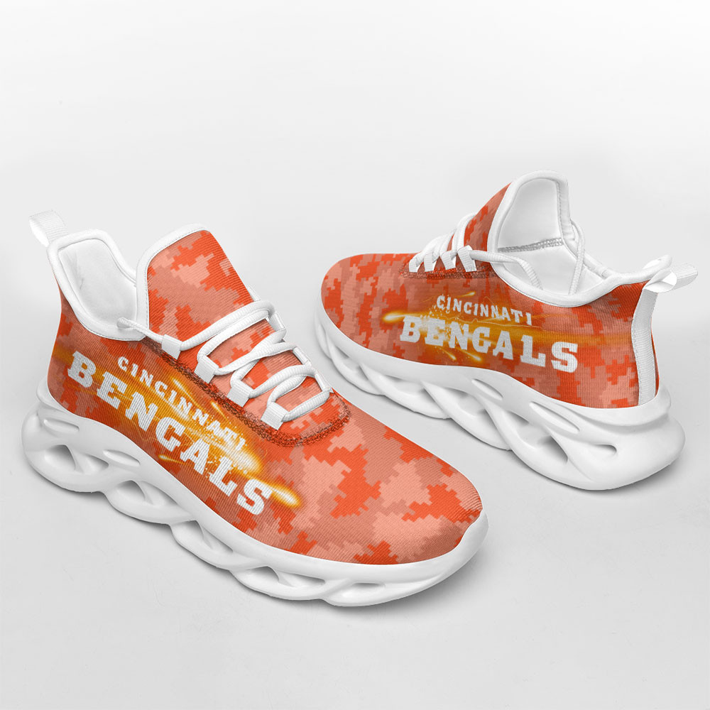 Cincinnati Bengals Max Soul Shoes Sneakers for Men And Women – NFL Football Fan Shoes, Team Sneakers