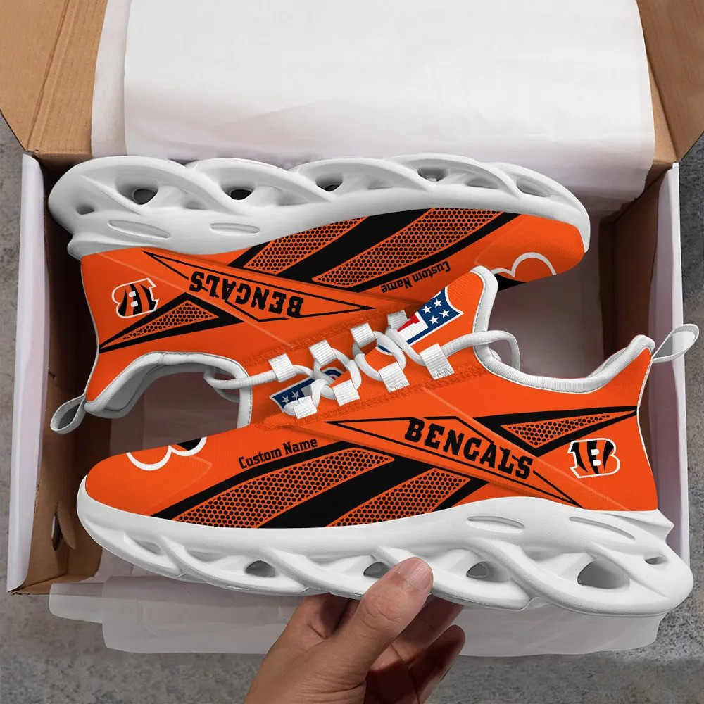 Cincinnati Bengals Max Soul Shoes Sneakers for Men And Women – NFL Football Fan Shoes, Team Sneakers