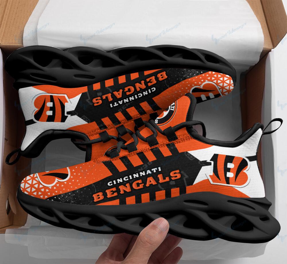Cincinnati Bengals Max Soul Shoes Sneakers for Men And Women – NFL Football Fan Shoes, Team Sneakers - Image 4