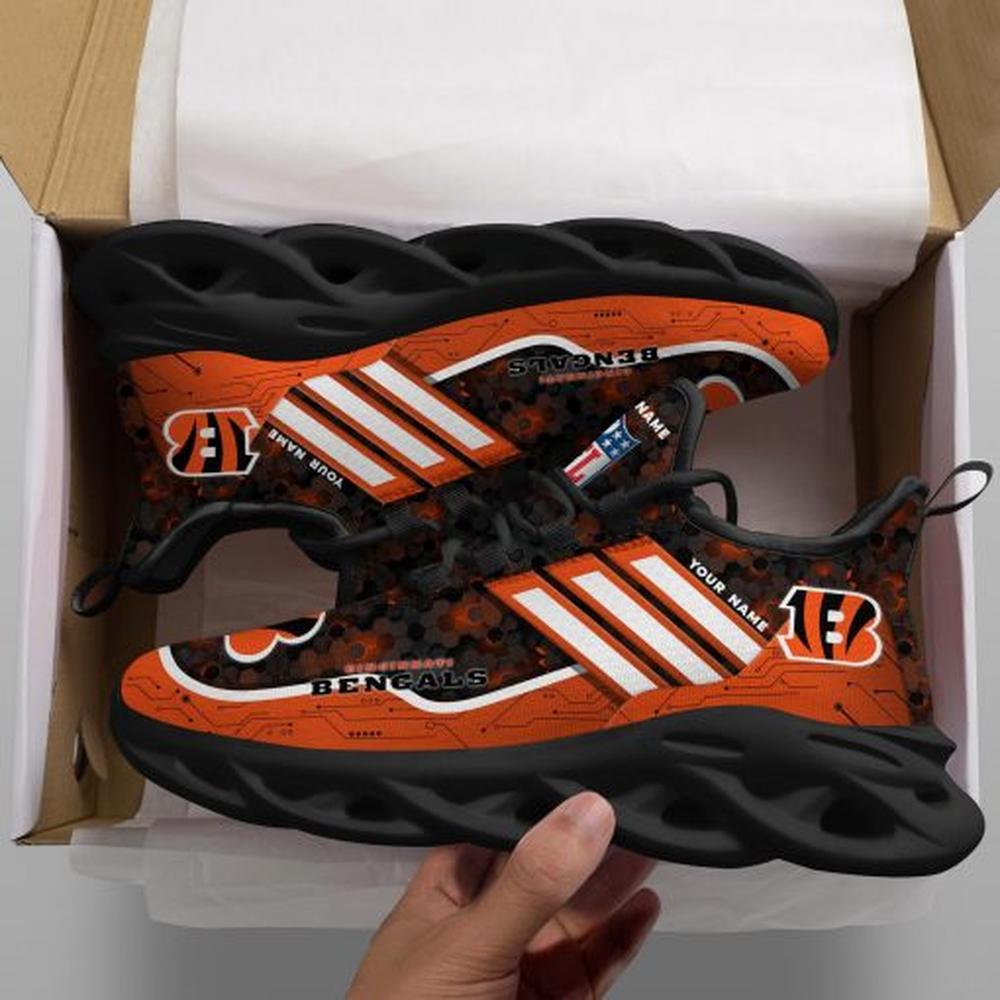 Cincinnati Bengals Max Soul Shoes Sneakers for Men And Women – NFL Football Fan Shoes, Team Sneakers - Image 4