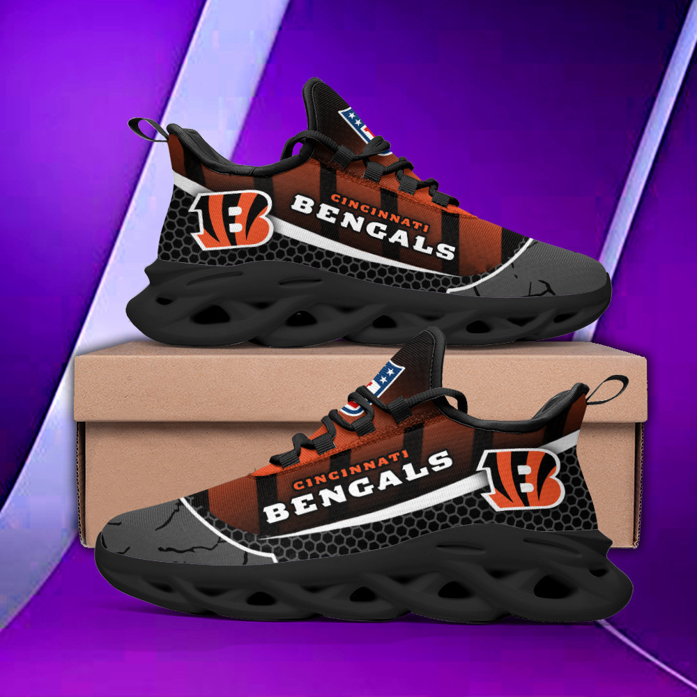 Cincinnati Bengals Max Soul Shoes Sneakers for Men And Women – NFL Football Fan Shoes, Team Sneakers