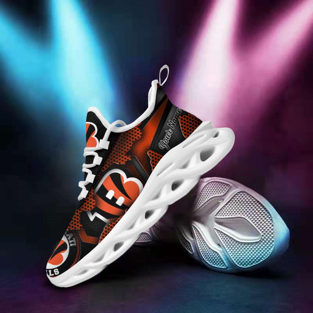 Cincinnati Bengals Max Soul Shoes Sneakers for Men And Women – NFL Football Fan Shoes, Team Sneakers - Image 4
