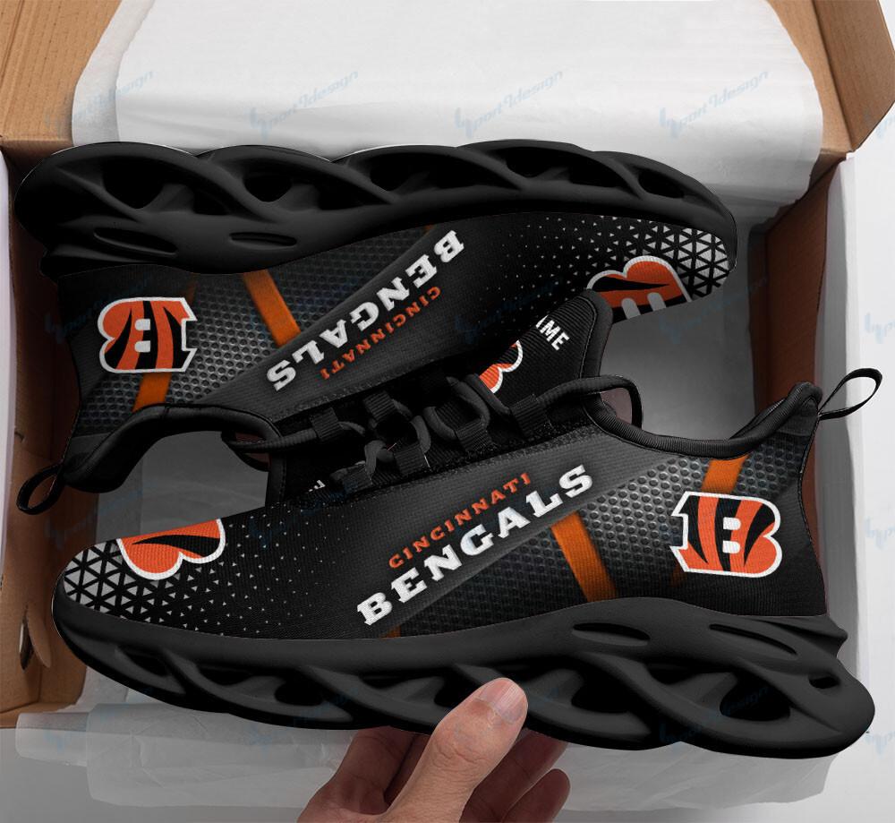 Cincinnati Bengals Max Soul Shoes Sneakers for Men And Women – NFL Football Fan Shoes, Team Sneakers - Image 3