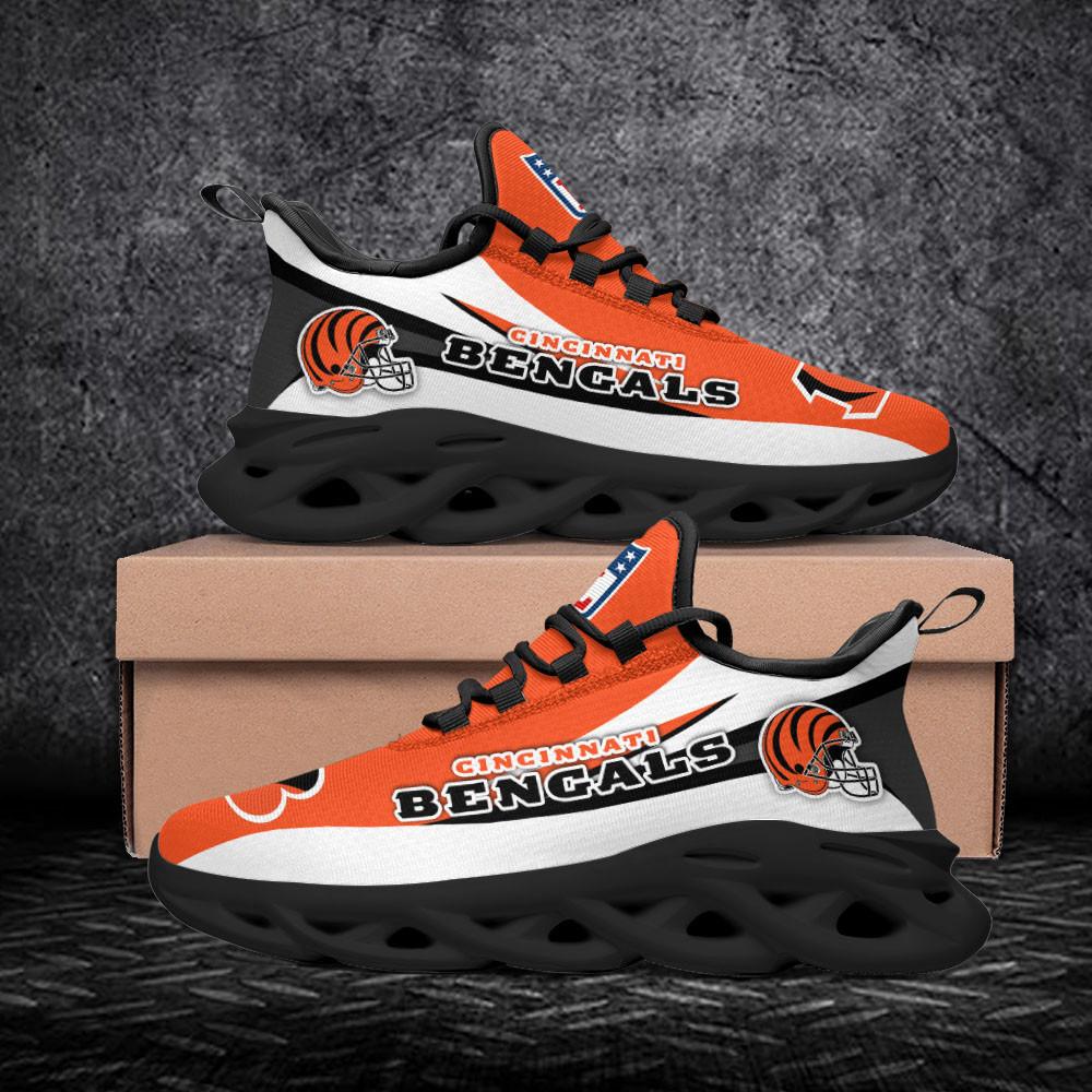 Cincinnati Bengals Max Soul Shoes Sneakers for Men And Women – NFL Football Fan Shoes, Team Sneakers - Image 4