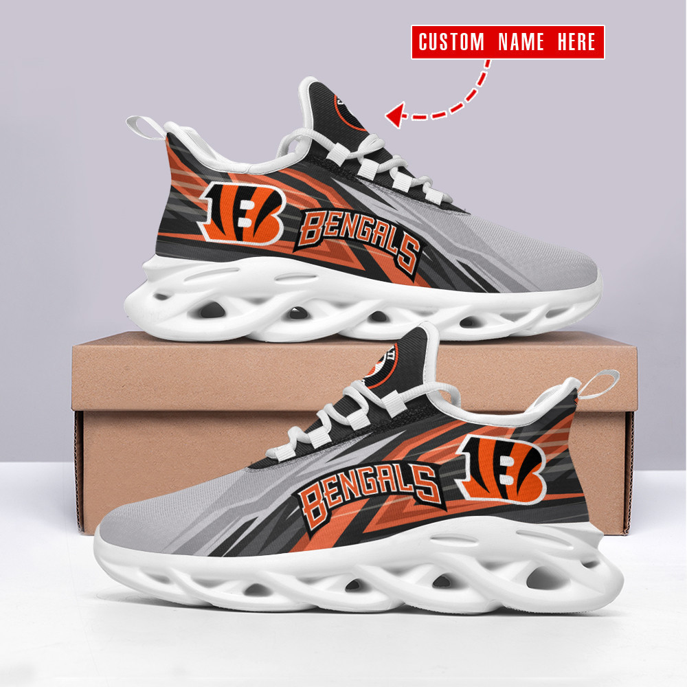Cincinnati Bengals Max Soul Shoes Sneakers for Men And Women – NFL Football Fan Shoes, Team Sneakers
