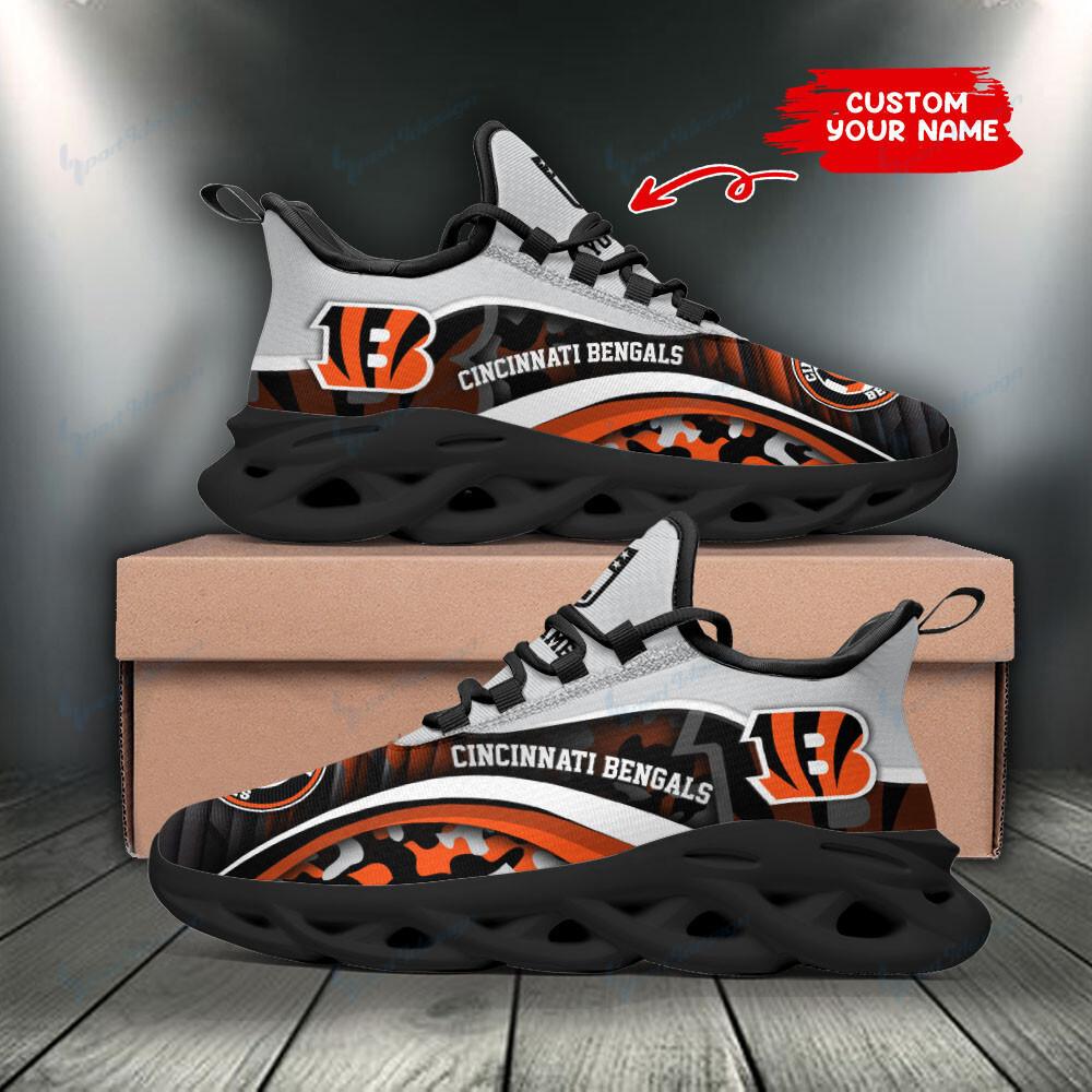 Cincinnati Bengals Max Soul Shoes Sneakers for Men And Women – NFL Football Fan Shoes, Team Sneakers - Image 3