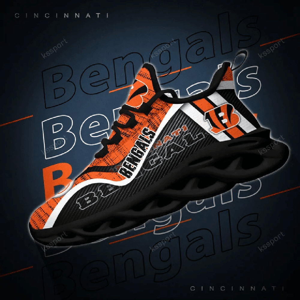 Cincinnati Bengals Max Soul Shoes Sneakers for Men And Women – NFL Football Fan Shoes, Team Sneakers - Image 4