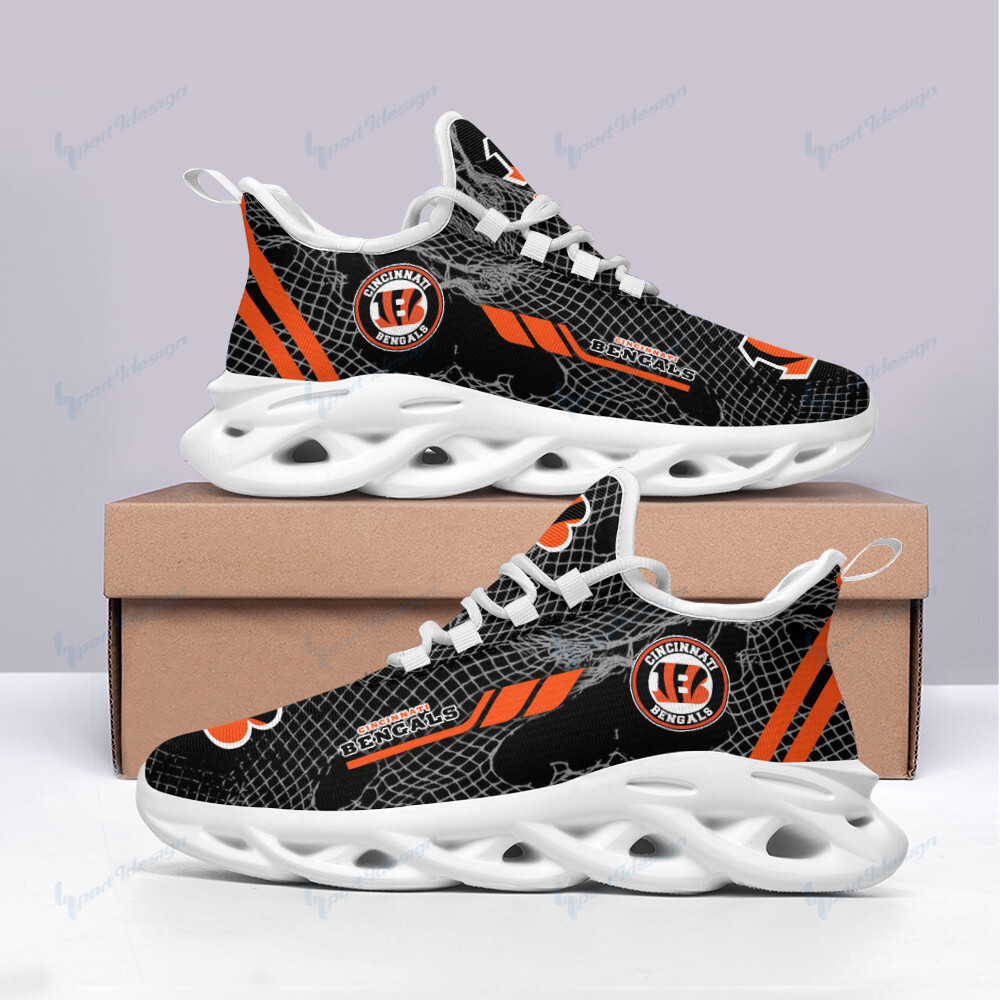 Cincinnati Bengals Max Soul Shoes Sneakers for Men And Women – NFL Football Fan Shoes, Team Sneakers