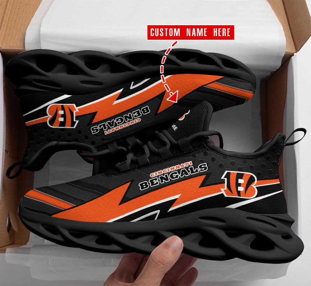 Cincinnati Bengals Max Soul Shoes Sneakers for Men And Women – NFL Football Fan Shoes, Team Sneakers
