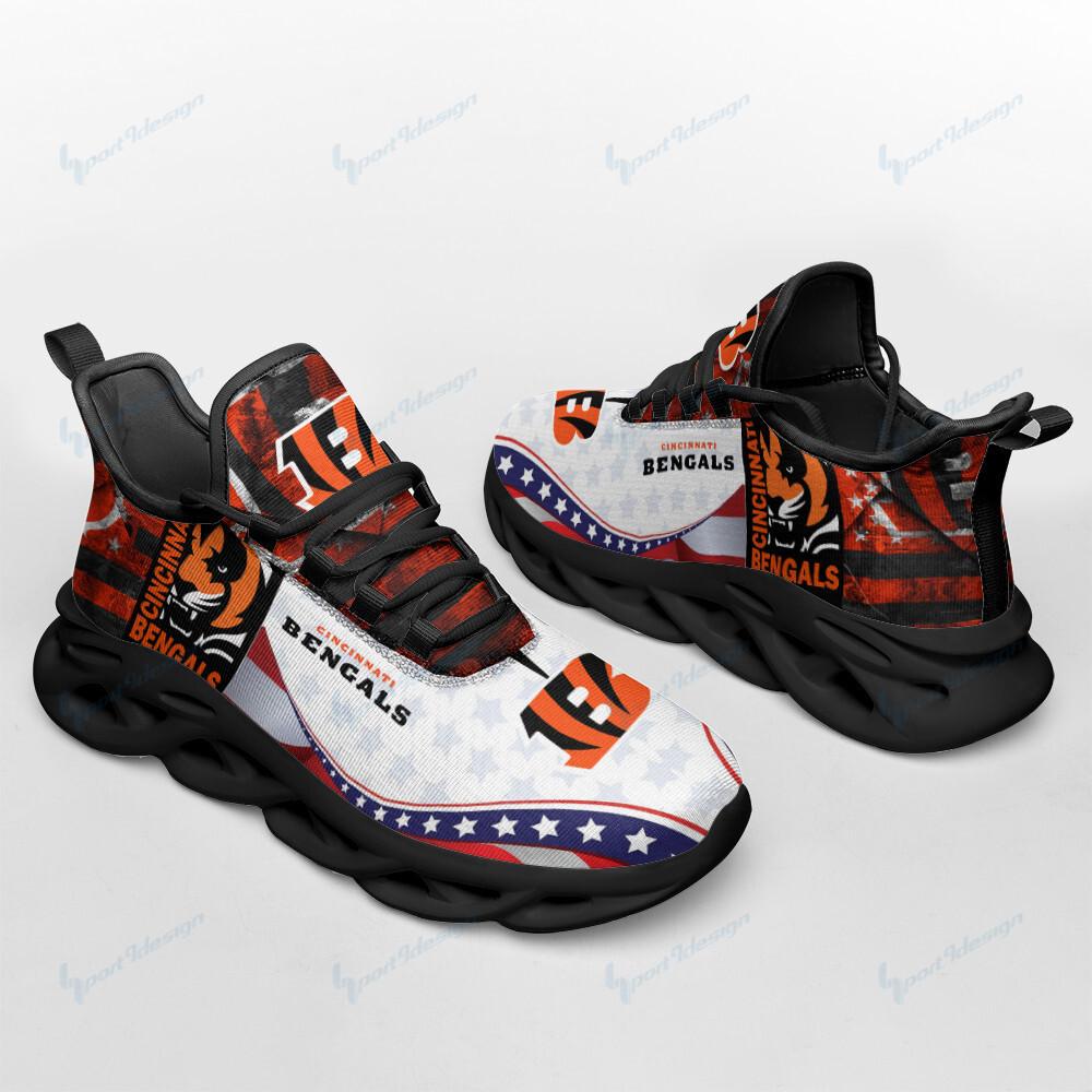 Cincinnati Bengals Max Soul Shoes Sneakers for Men And Women – NFL Football Fan Shoes, Team Sneakers - Image 3