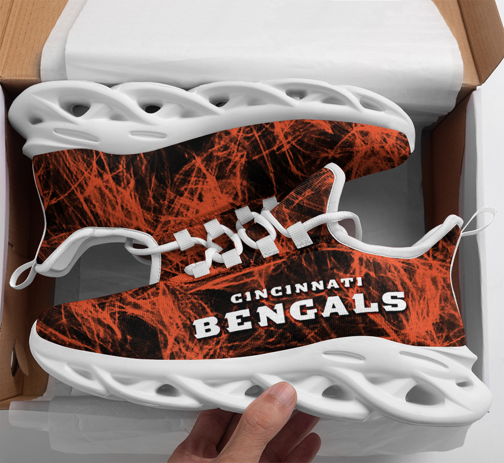 Cincinnati Bengals Max Soul Shoes Sneakers for Men And Women – NFL Football Fan Shoes, Team Sneakers