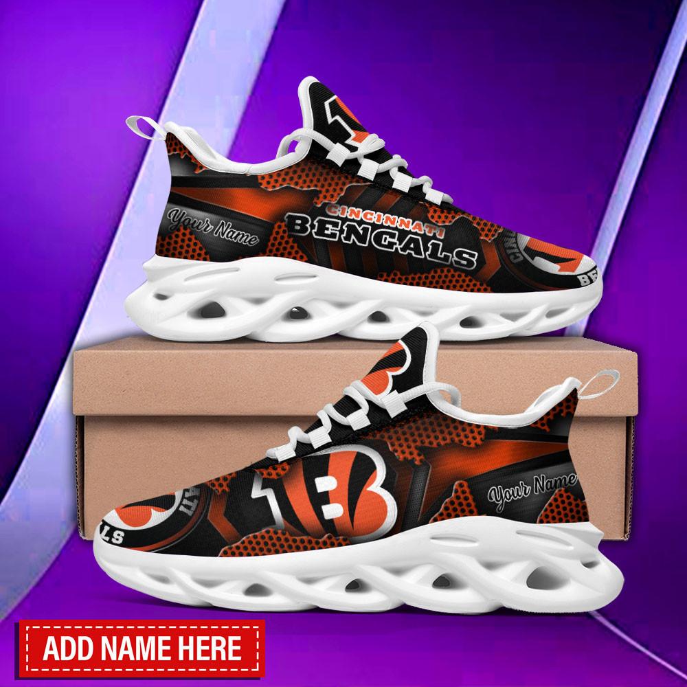 Cincinnati Bengals Max Soul Shoes Sneakers for Men And Women – NFL Football Fan Shoes, Team Sneakers - Image 3