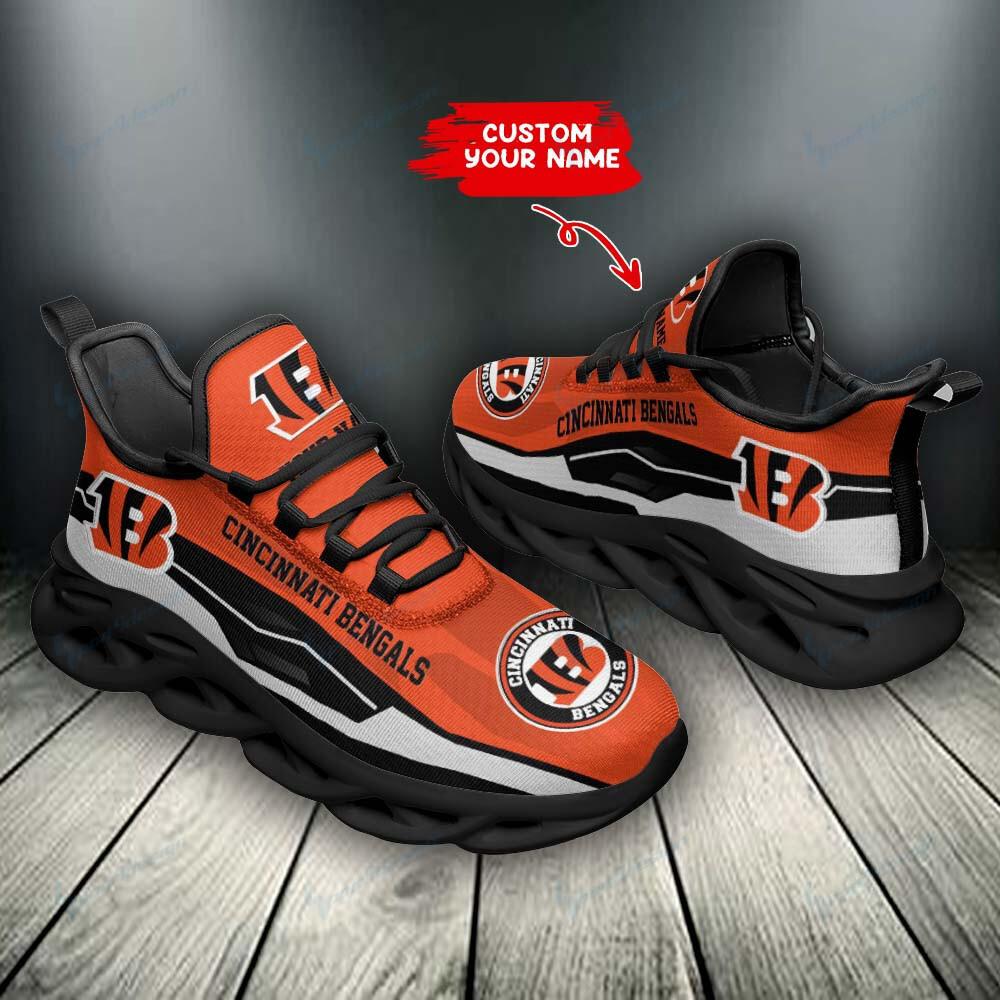 Cincinnati Bengals Max Soul Shoes Sneakers for Men And Women – NFL Football Fan Shoes, Team Sneakers - Image 4