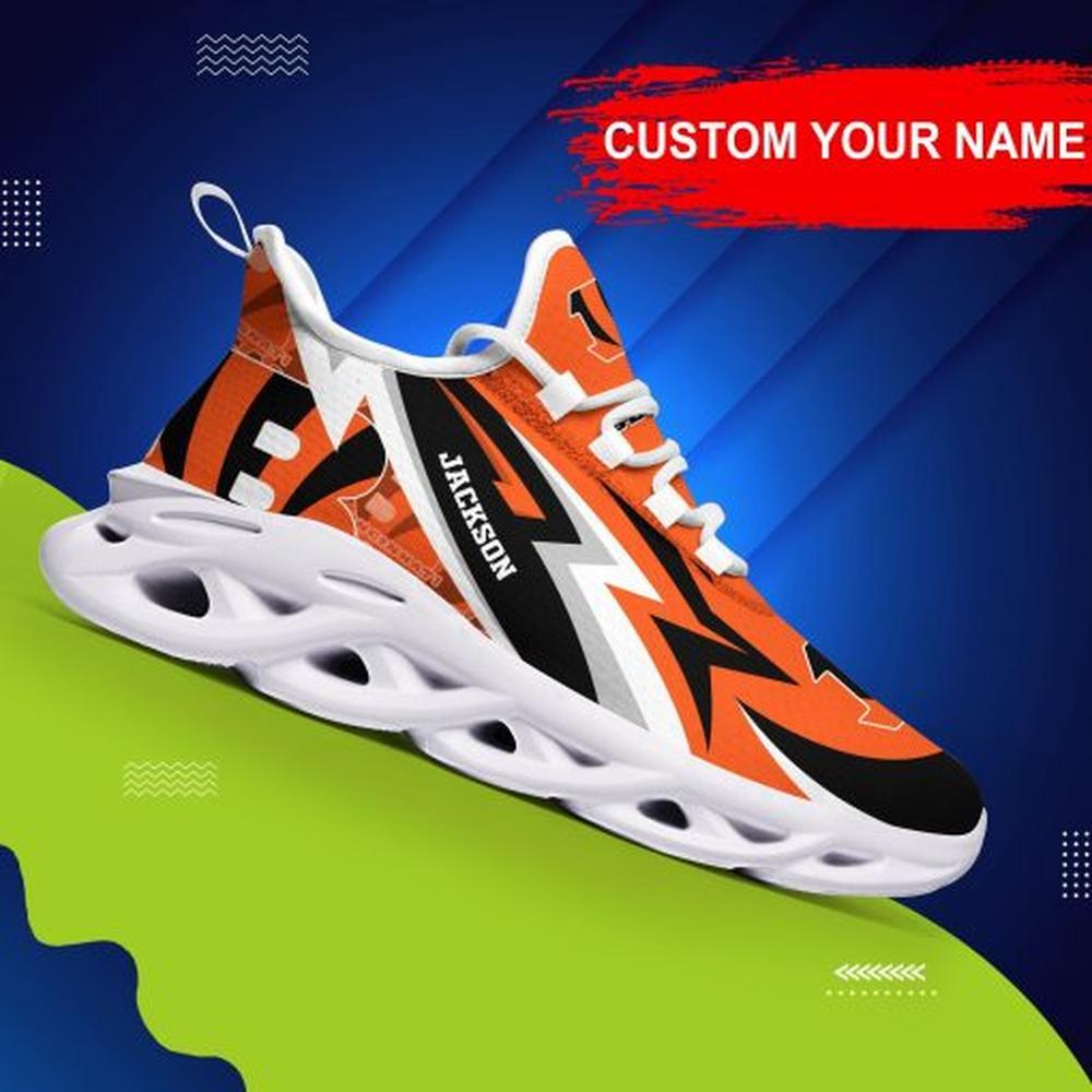 Cincinnati Bengals Max Soul Shoes Sneakers for Men And Women – NFL Football Fan Shoes, Team Sneakers - Image 6