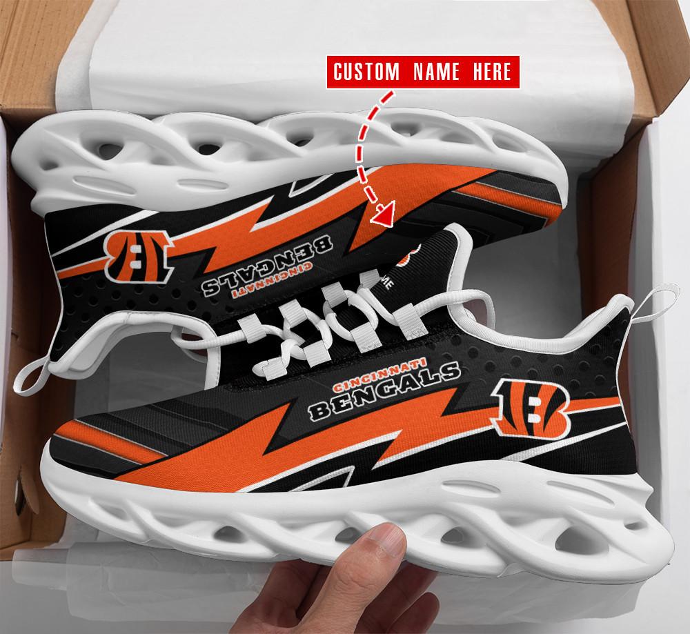 Cincinnati Bengals Max Soul Shoes Sneakers for Men And Women – NFL Football Fan Shoes, Team Sneakers - Image 3