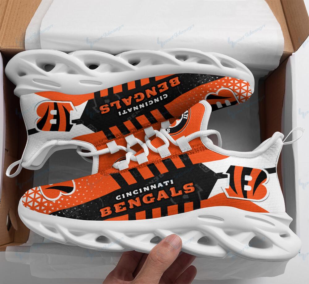 Cincinnati Bengals Max Soul Shoes Sneakers for Men And Women – NFL Football Fan Shoes, Team Sneakers - Image 3