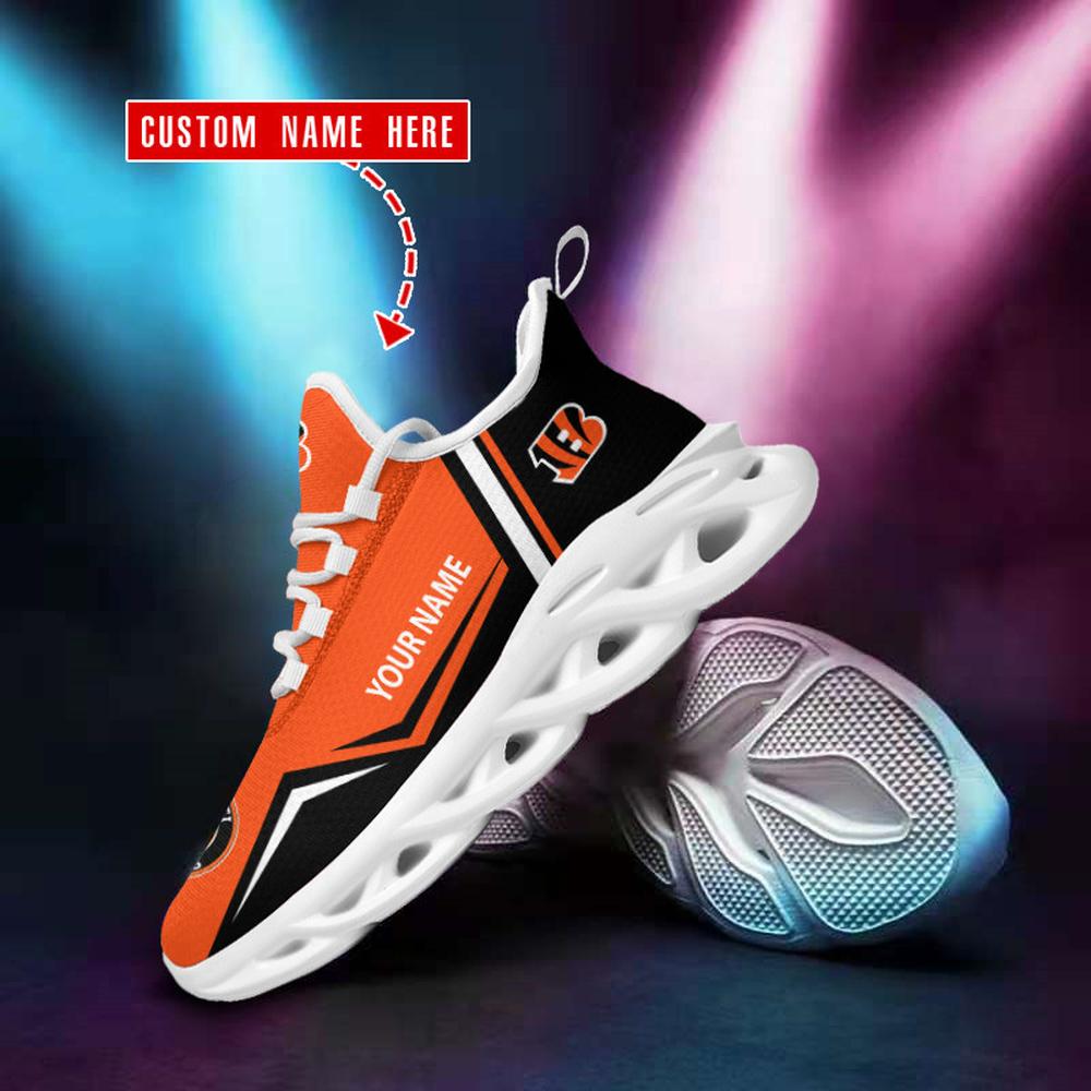 Cincinnati Bengals Max Soul Shoes Sneakers for Men And Women – NFL Football Fan Shoes, Team Sneakers - Image 4