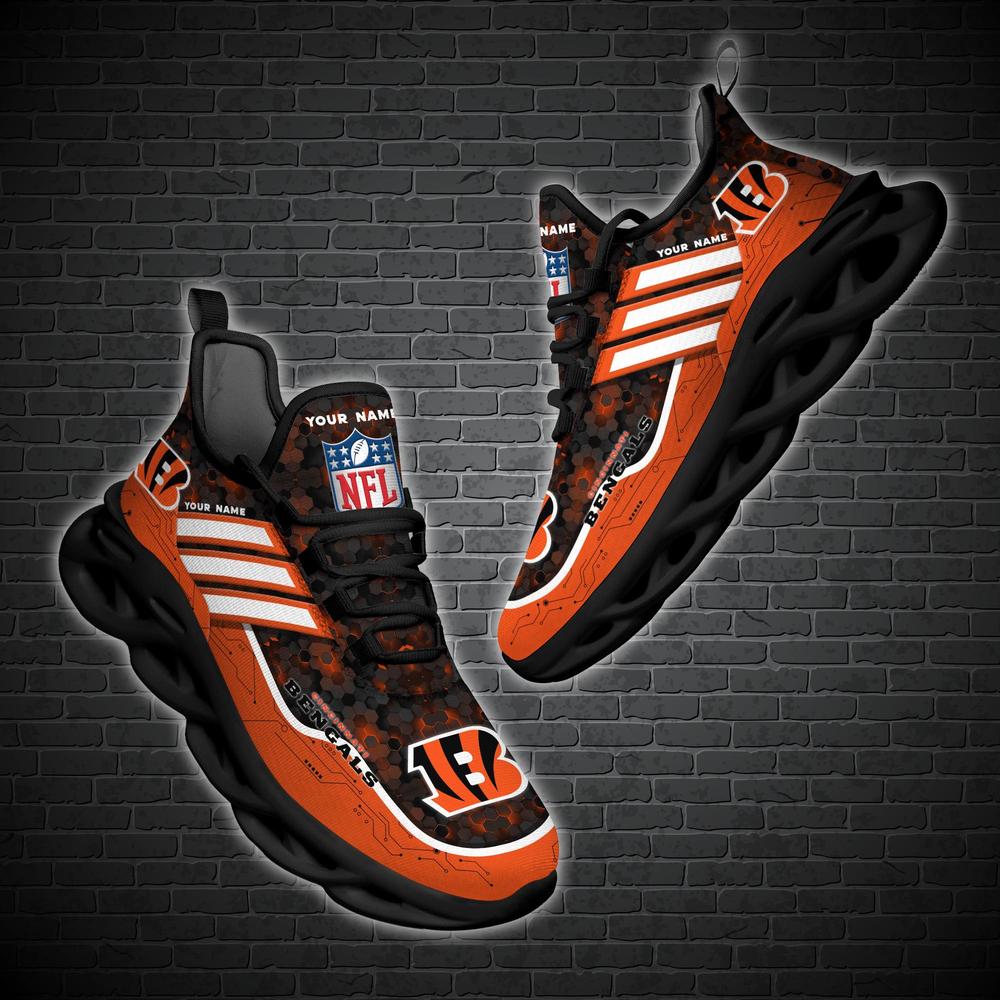 Cincinnati Bengals Max Soul Shoes Sneakers for Men And Women – NFL Football Fan Shoes, Team Sneakers - Image 3