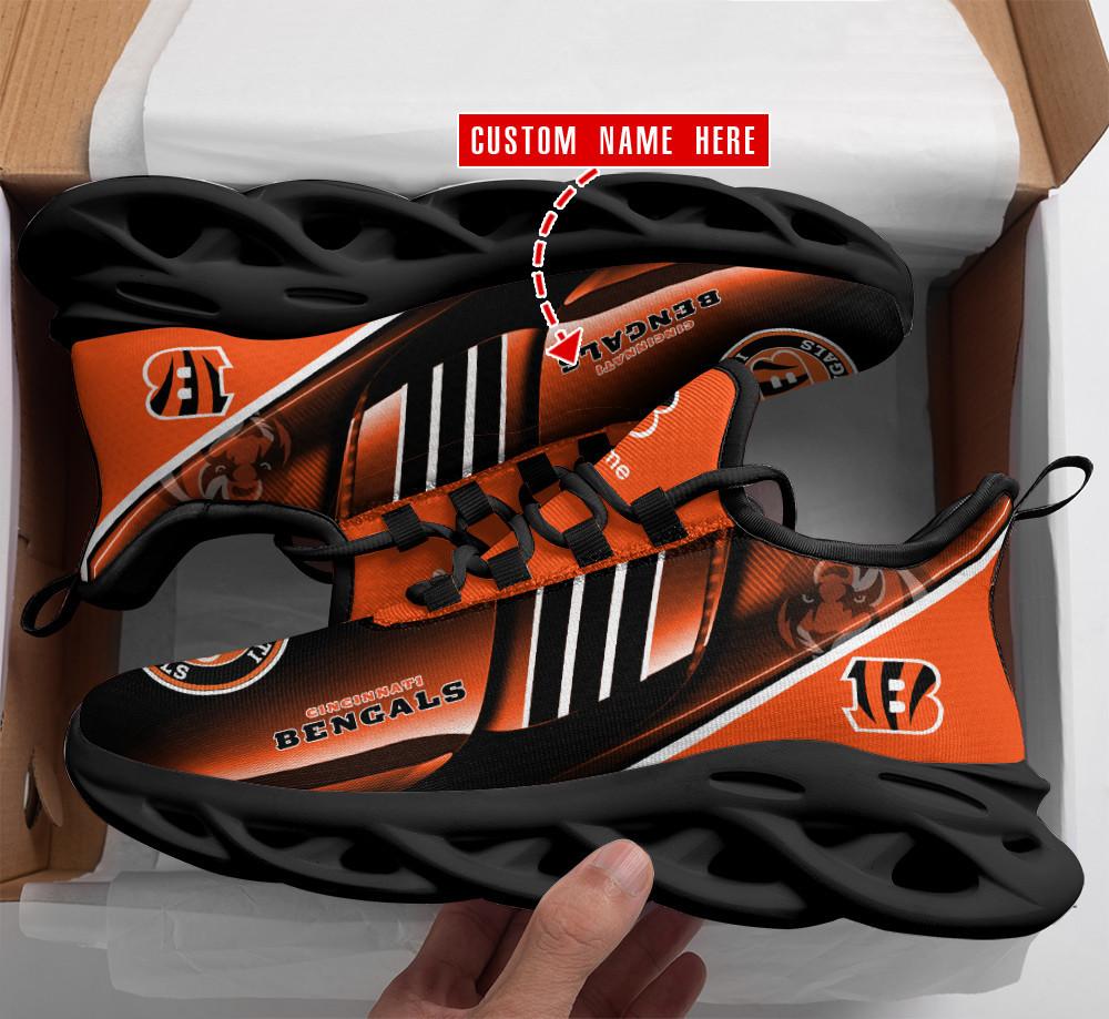 Cincinnati Bengals Max Soul Shoes Sneakers for Men And Women – NFL Football Fan Shoes, Team Sneakers - Image 3