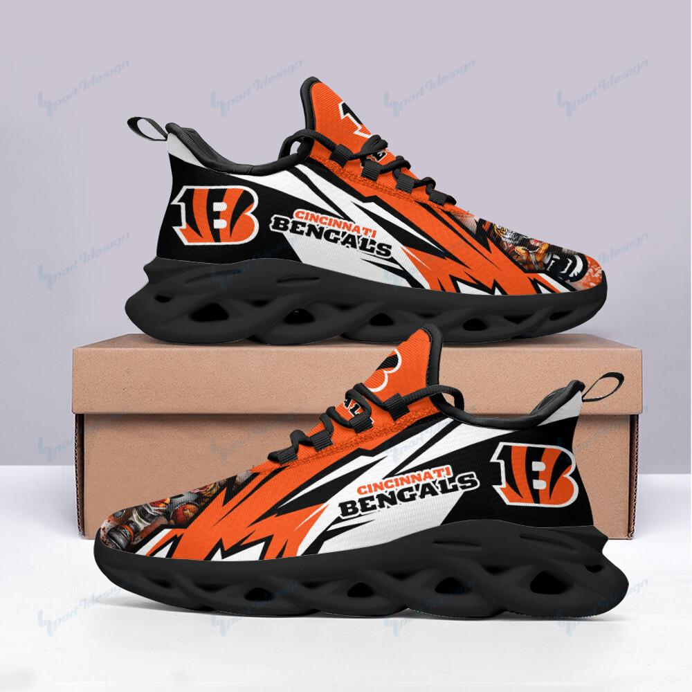 Cincinnati Bengals Max Soul Shoes Sneakers for Men And Women – NFL Football Fan Shoes, Team Sneakers - Image 3