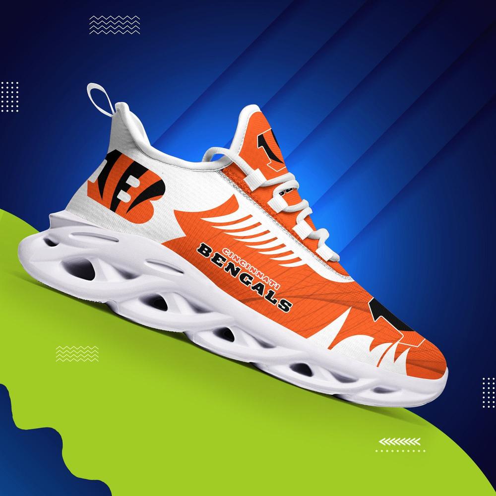 Cincinnati Bengals Max Soul Shoes Sneakers for Men And Women – NFL Football Fan Shoes, Team Sneakers - Image 4