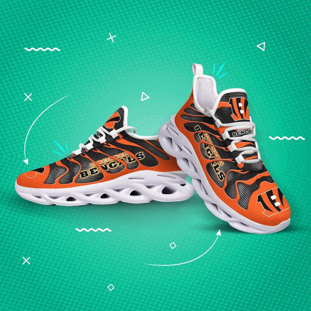 Cincinnati Bengals Max Soul Shoes Sneakers for Men And Women – NFL Football Fan Shoes, Team Sneakers - Image 3