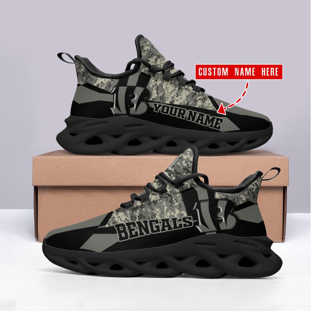 Cincinnati Bengals Max Soul Shoes Sneakers for Men And Women – NFL Football Fan Shoes, Team Sneakers - Image 3