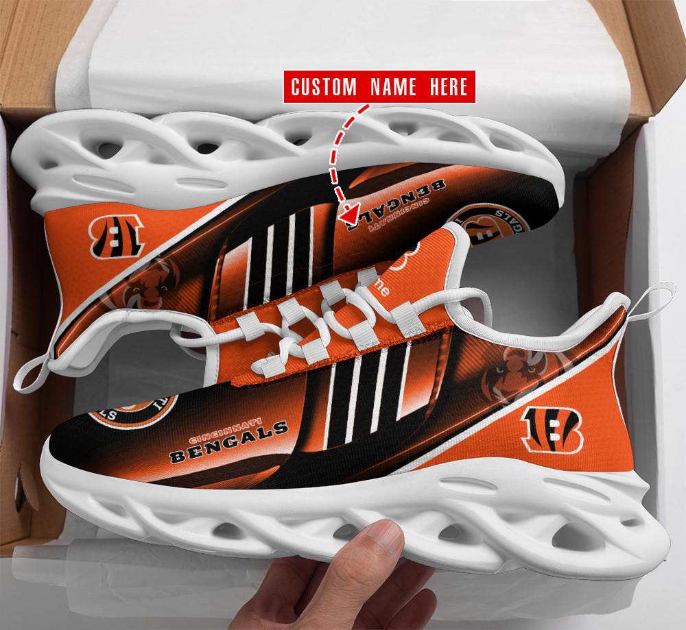 Cincinnati Bengals Max Soul Shoes Sneakers for Men And Women – NFL Football Fan Shoes, Team Sneakers - Image 4