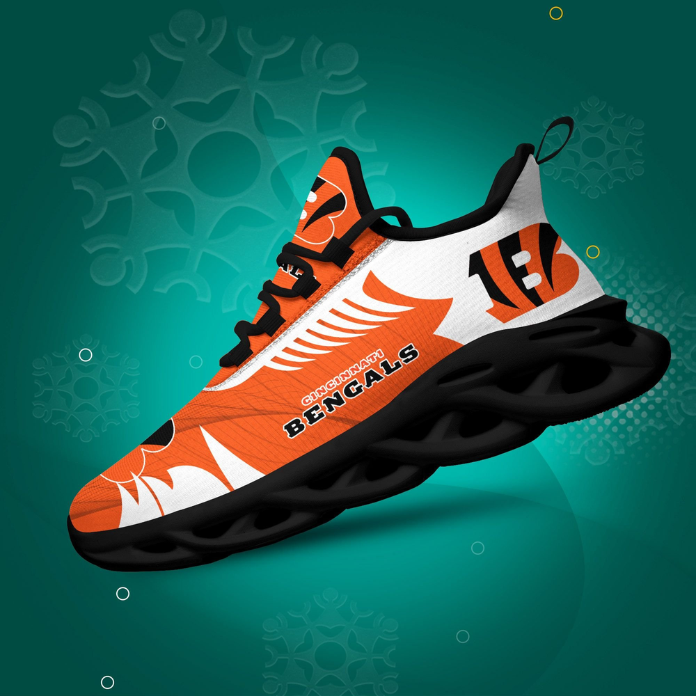 Cincinnati Bengals Max Soul Shoes Sneakers for Men And Women – NFL Football Fan Shoes, Team Sneakers