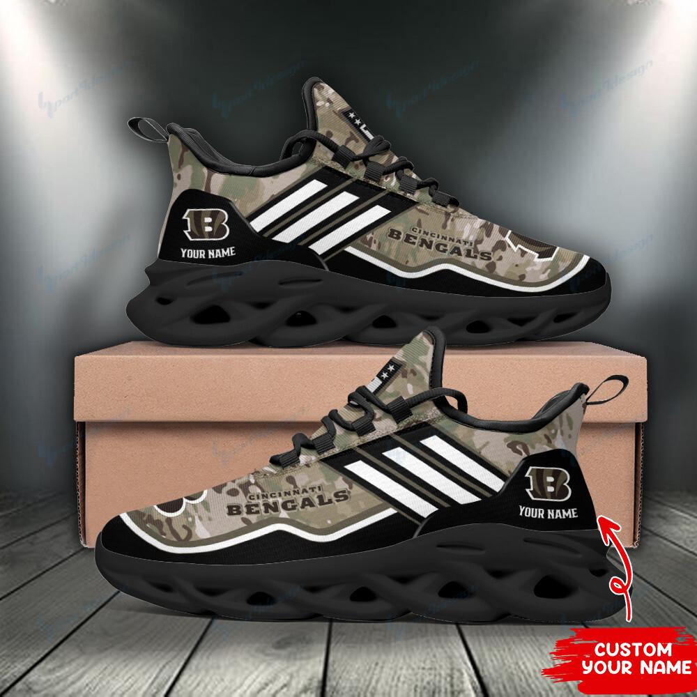 Cincinnati Bengals Max Soul Shoes Sneakers for Men And Women – NFL Football Fan Shoes, Team Sneakers - Image 4