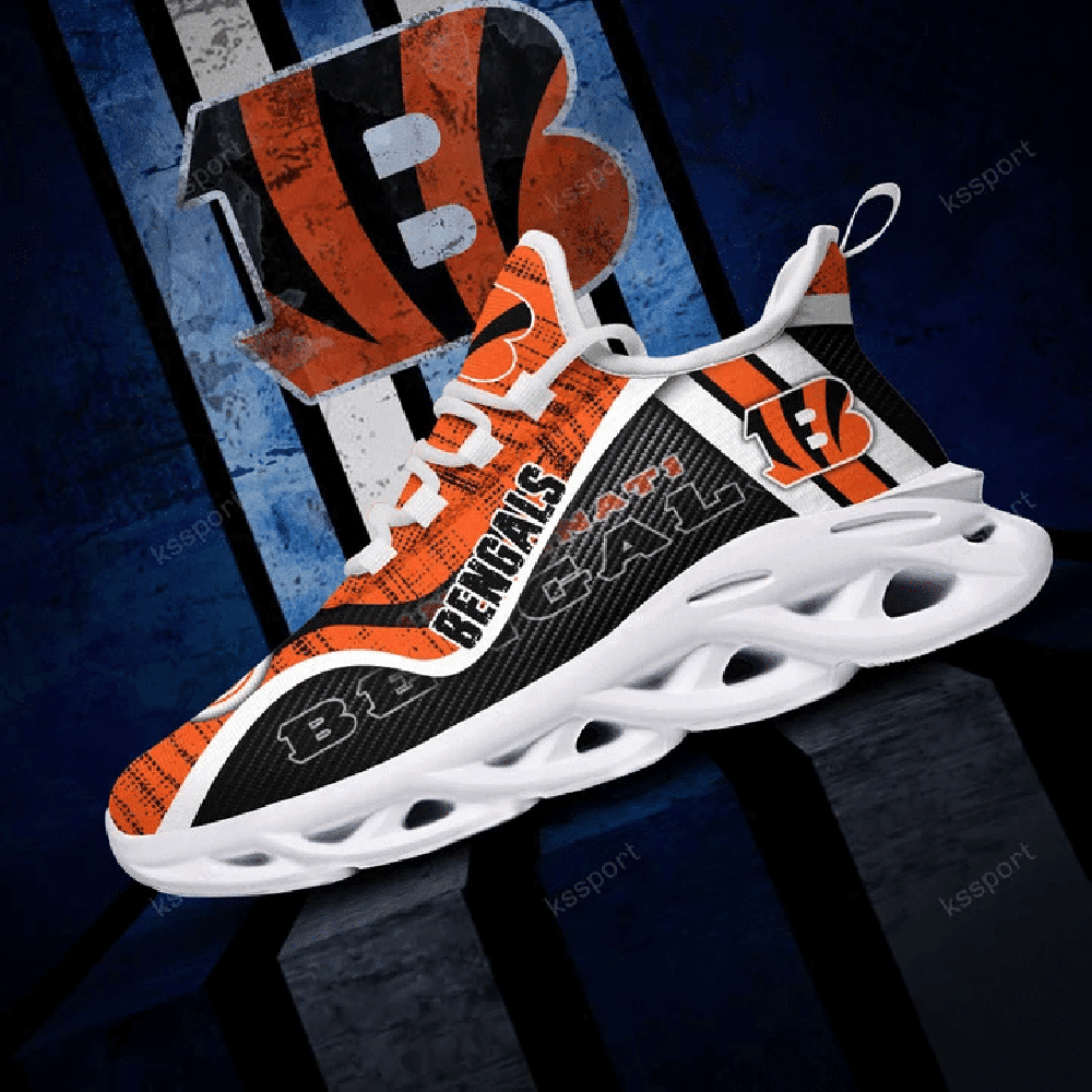 Cincinnati Bengals Max Soul Shoes Sneakers for Men And Women – NFL Football Fan Shoes, Team Sneakers