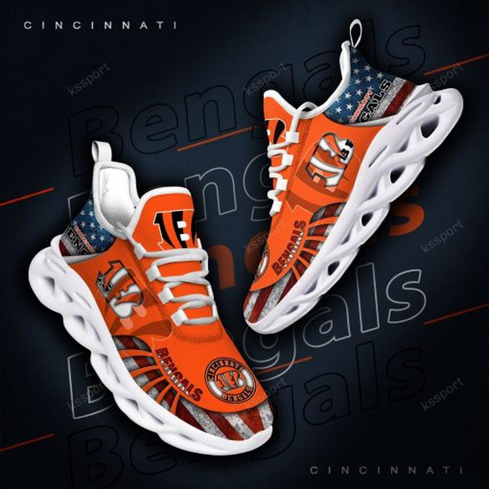 Cincinnati Bengals Max Soul Shoes Sneakers for Men And Women – NFL Football Fan Shoes, Team Sneakers - Image 6