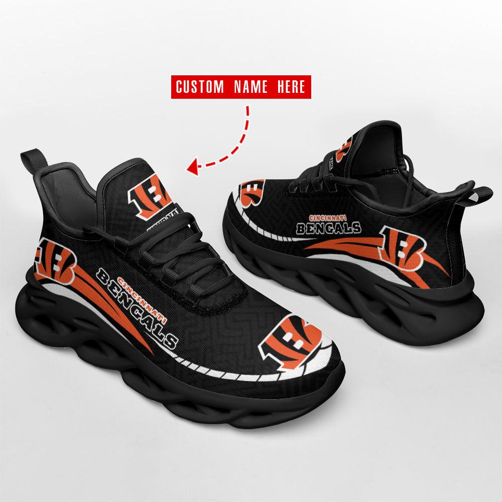 Cincinnati Bengals Max Soul Shoes Sneakers for Men And Women – NFL Football Fan Shoes, Team Sneakers - Image 4