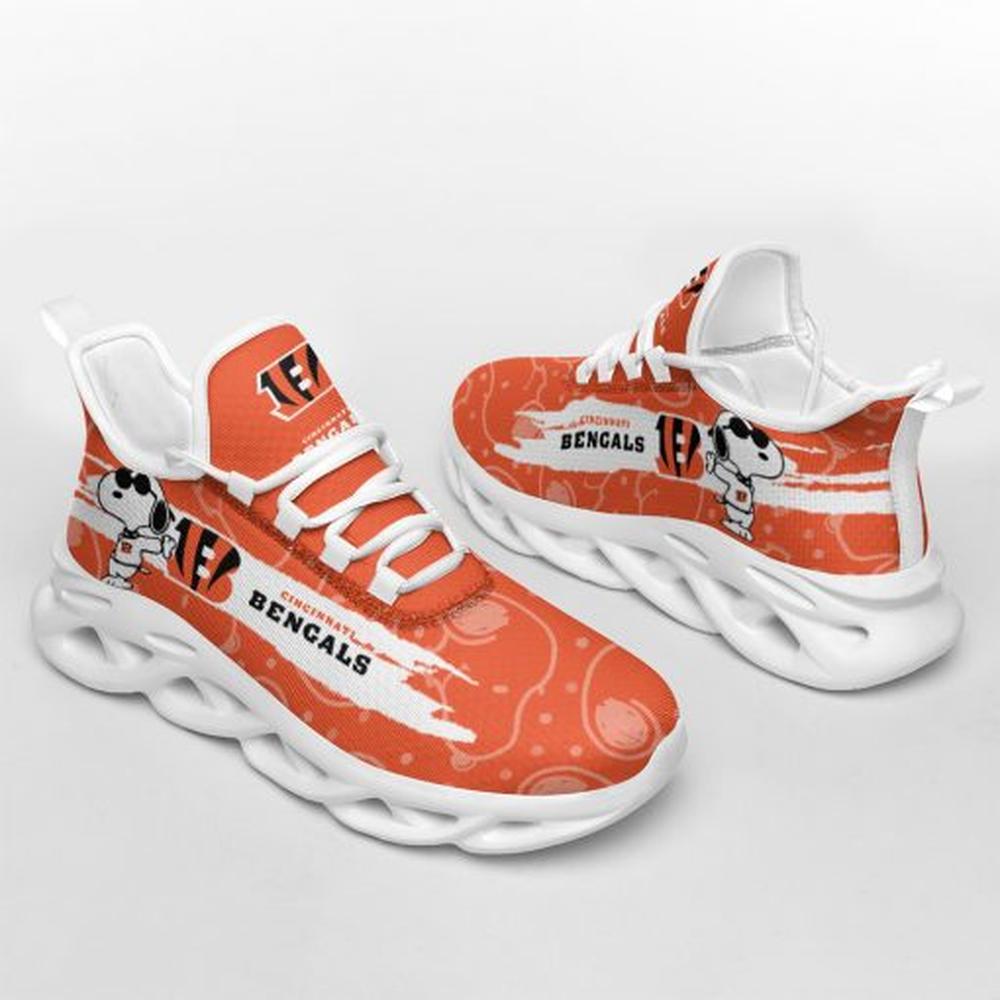 Cincinnati Bengals Max Soul Shoes Sneakers for Men And Women – NFL Football Fan Shoes, Team Sneakers - Image 4