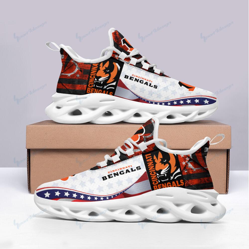 Cincinnati Bengals Max Soul Shoes Sneakers for Men And Women – NFL Football Fan Shoes, Team Sneakers - Image 4