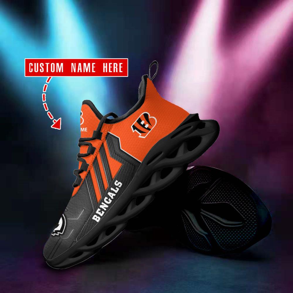 Cincinnati Bengals Max Soul Shoes Sneakers for Men And Women – NFL Football Fan Shoes, Team Sneakers - Image 4