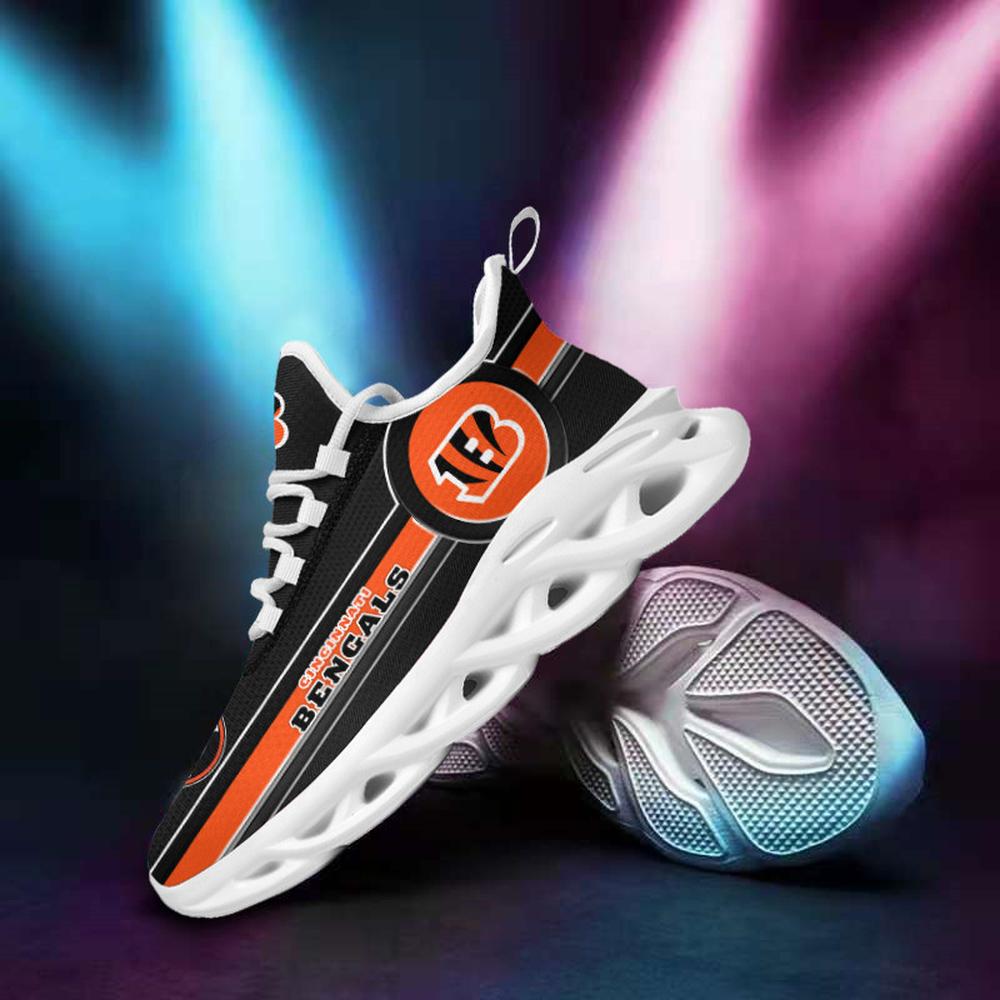 Cincinnati Bengals Max Soul Shoes Sneakers for Men And Women – NFL Football Fan Shoes, Team Sneakers - Image 3